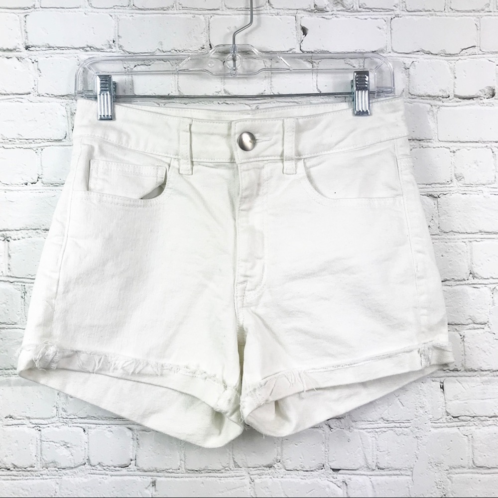 American Eagle Super Stretch Denim White Shorts